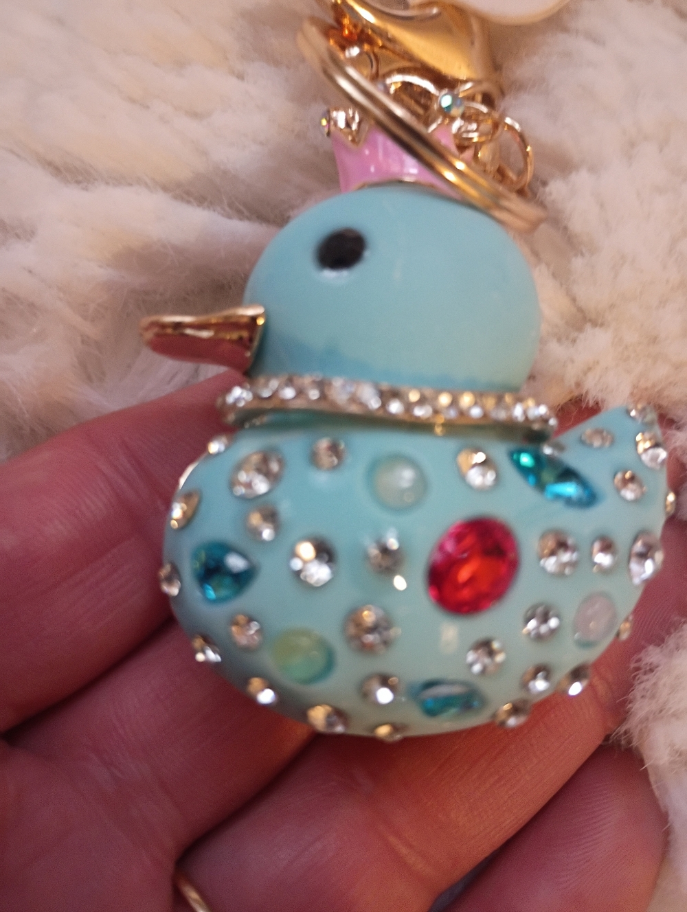 Jeweled Duck Keychain - Picture 5 of 5